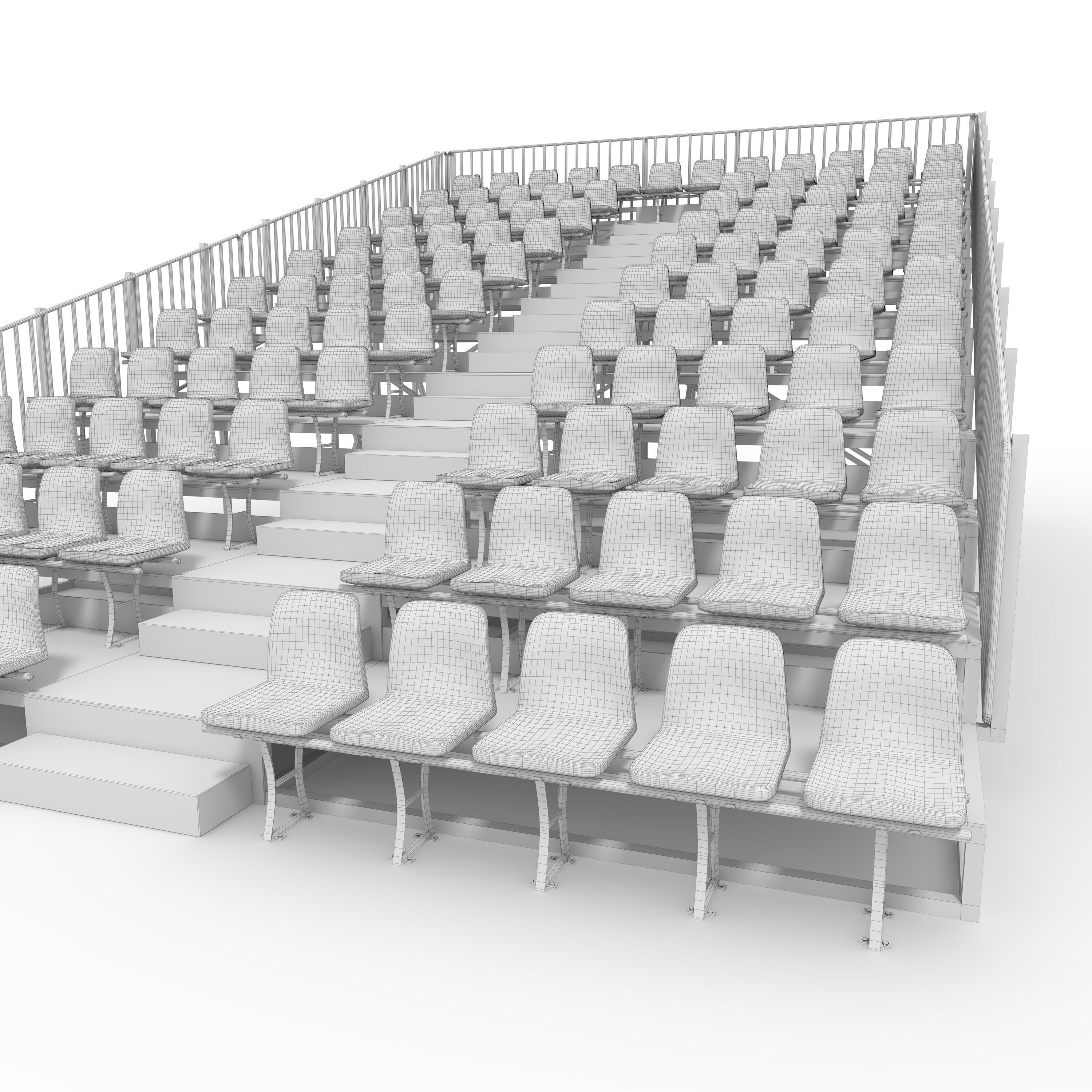 Bleachers 10 3D model_23