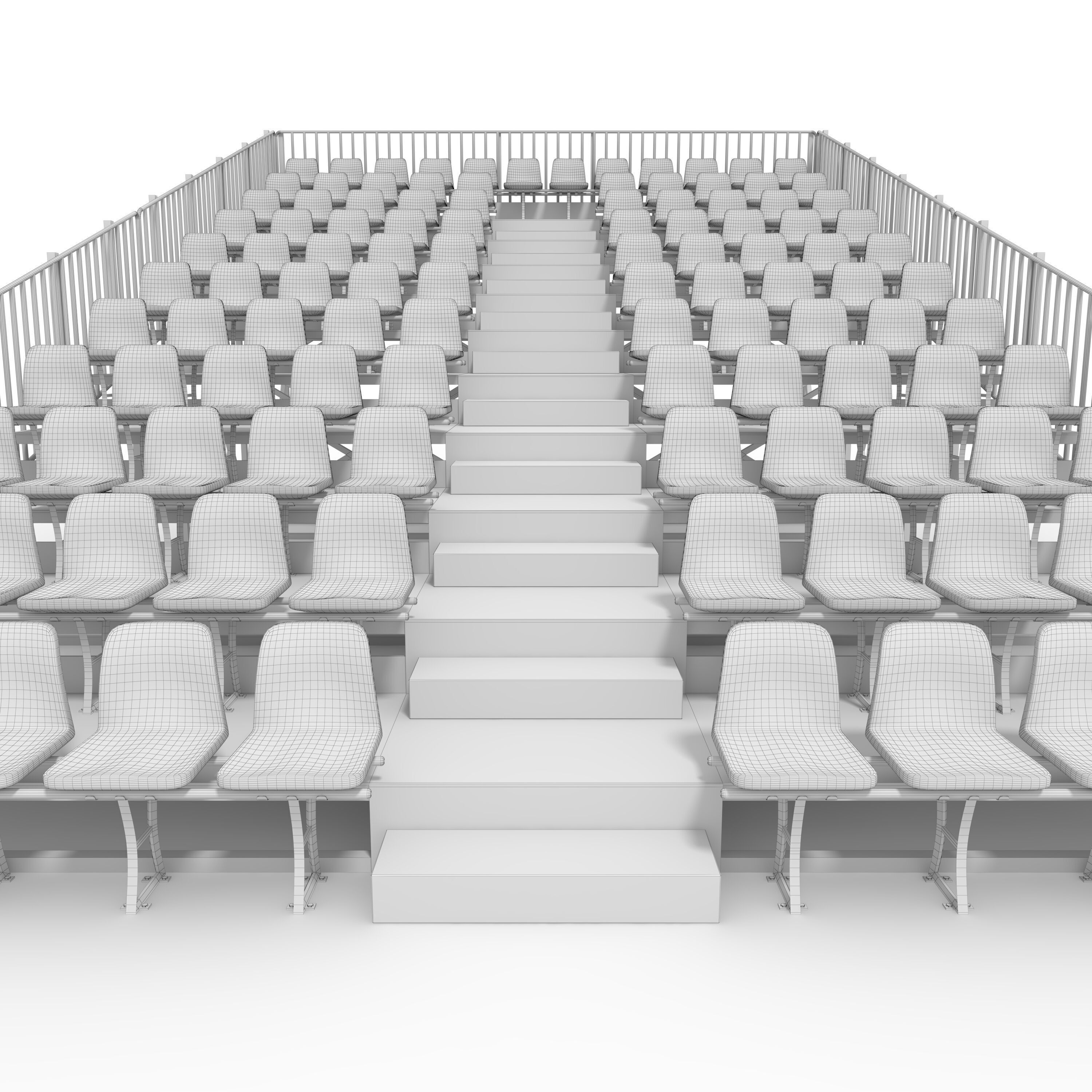 Bleachers 10 3D model_19