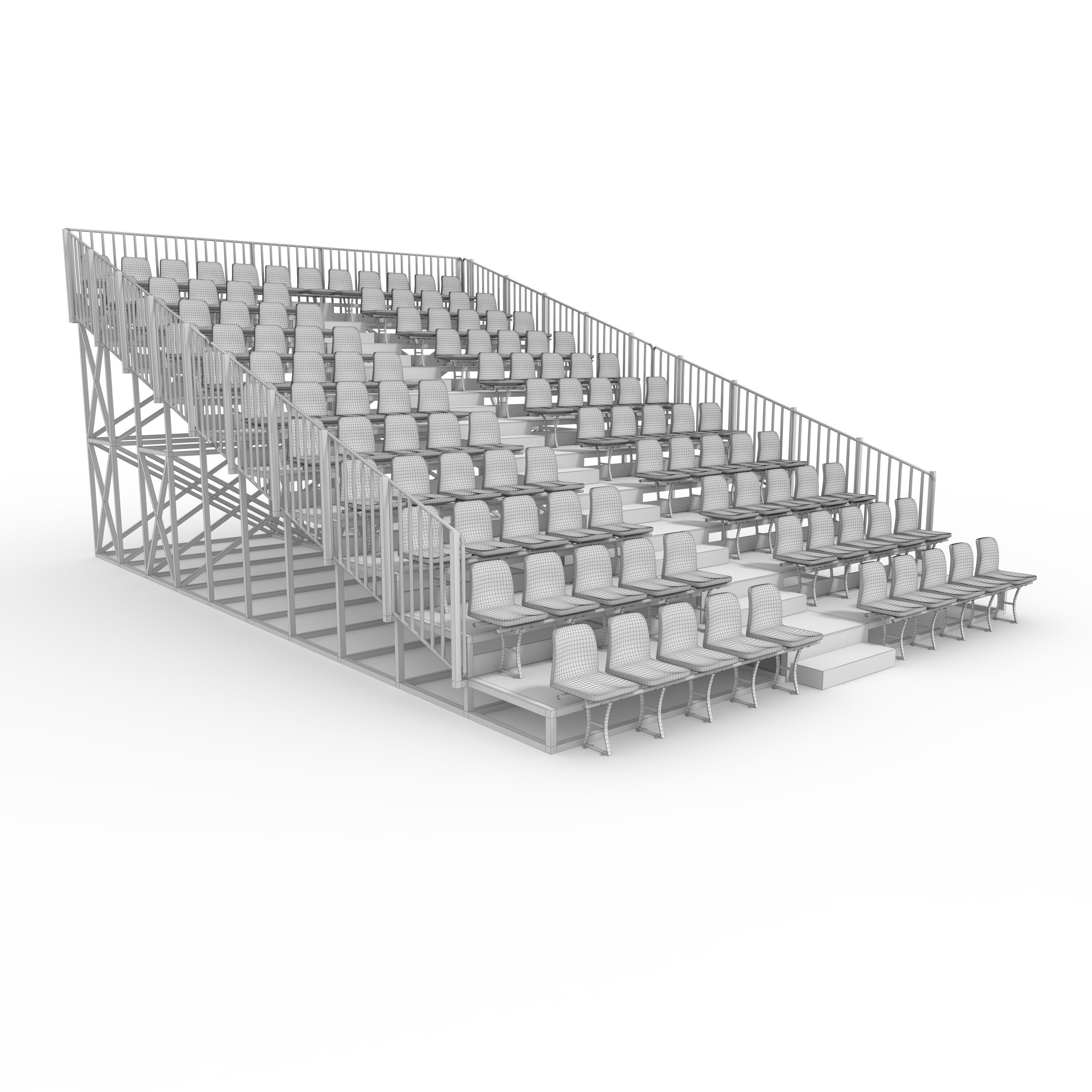 Bleachers 10 3D model_9