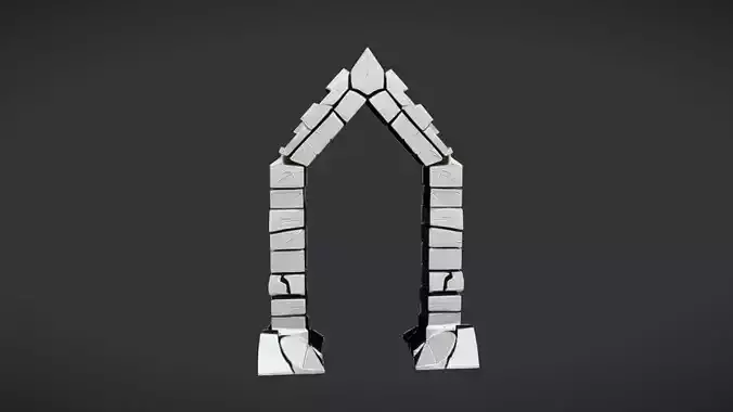 stacked stone archway