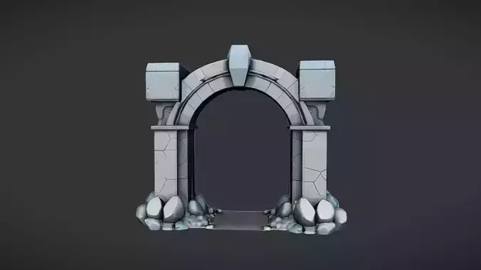 ancient stone archway