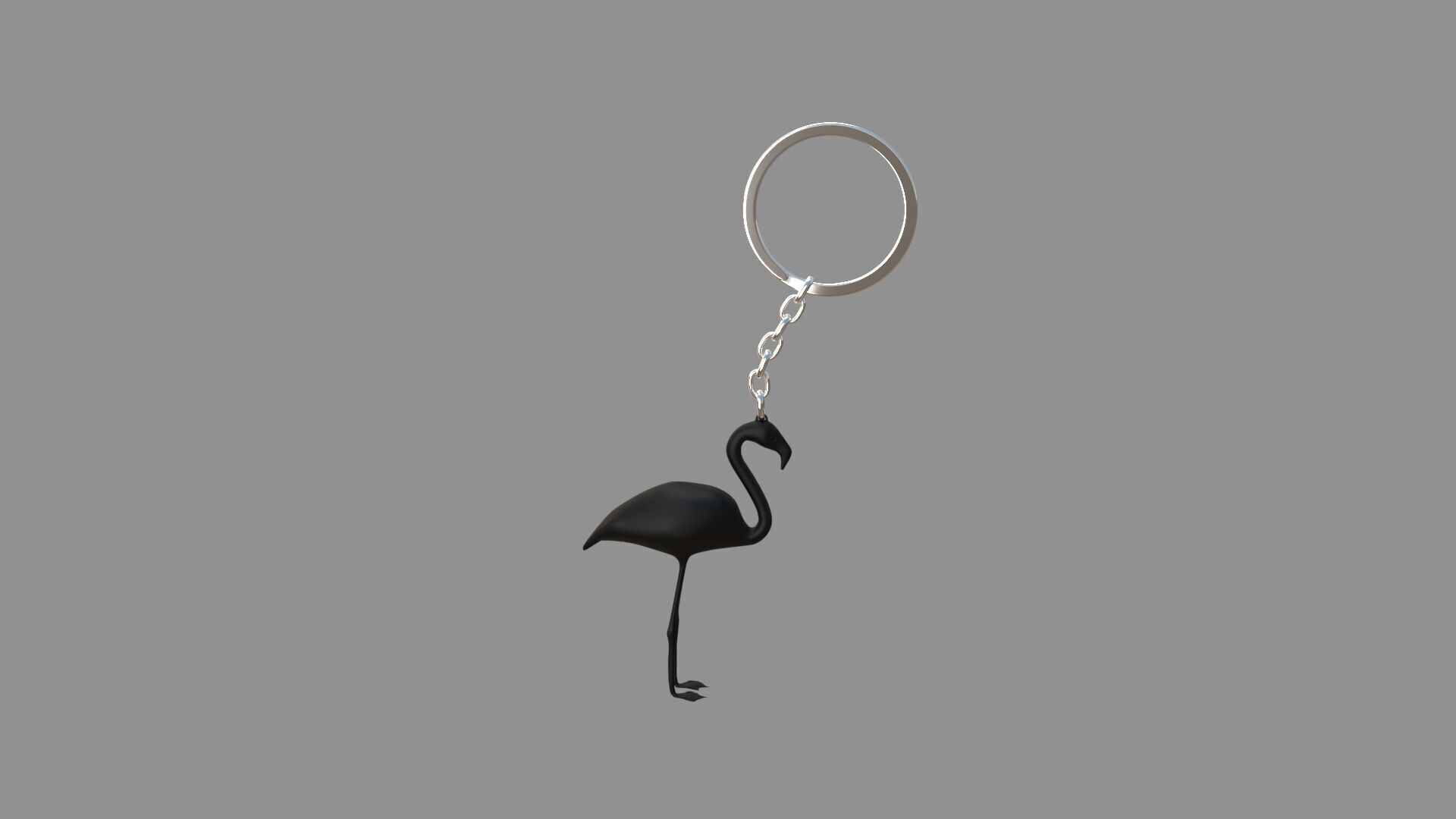 flamingo keychain  3D model_5