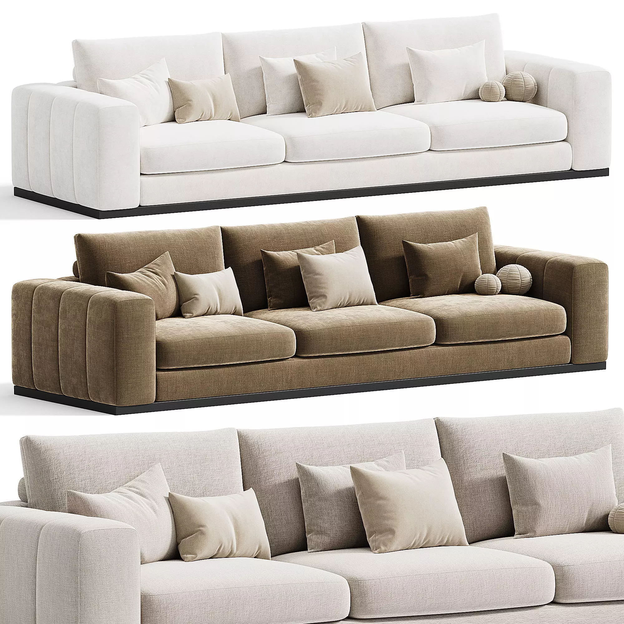 CHARLIE 3 seater sofa 3D model_0