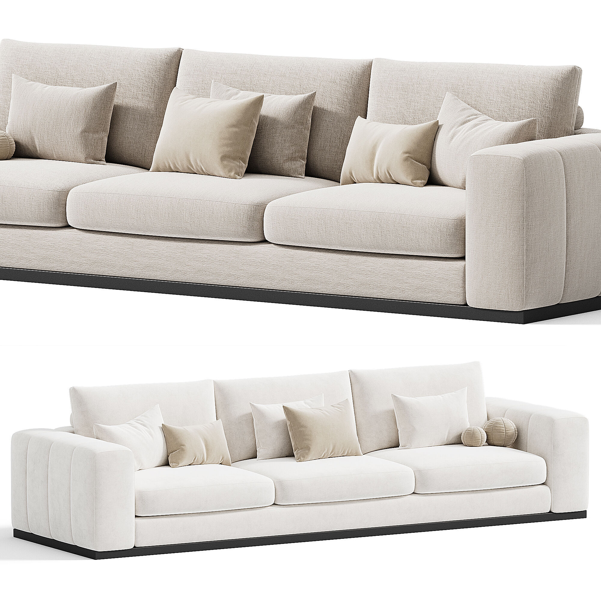 CHARLIE 3 seater sofa 3D model_2
