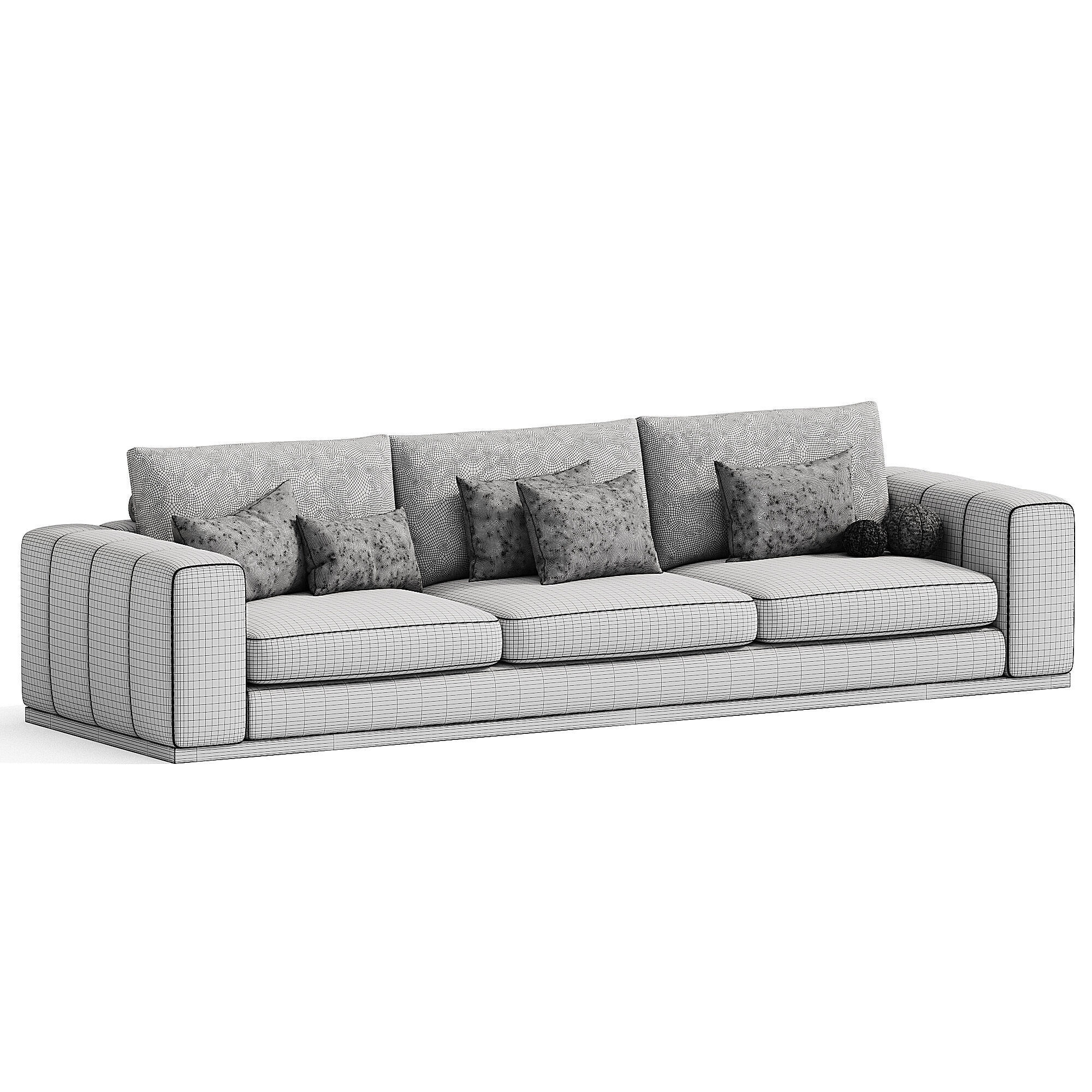 CHARLIE 3 seater sofa 3D model_5