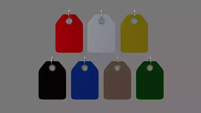 Price Tags collection of 7 3D model