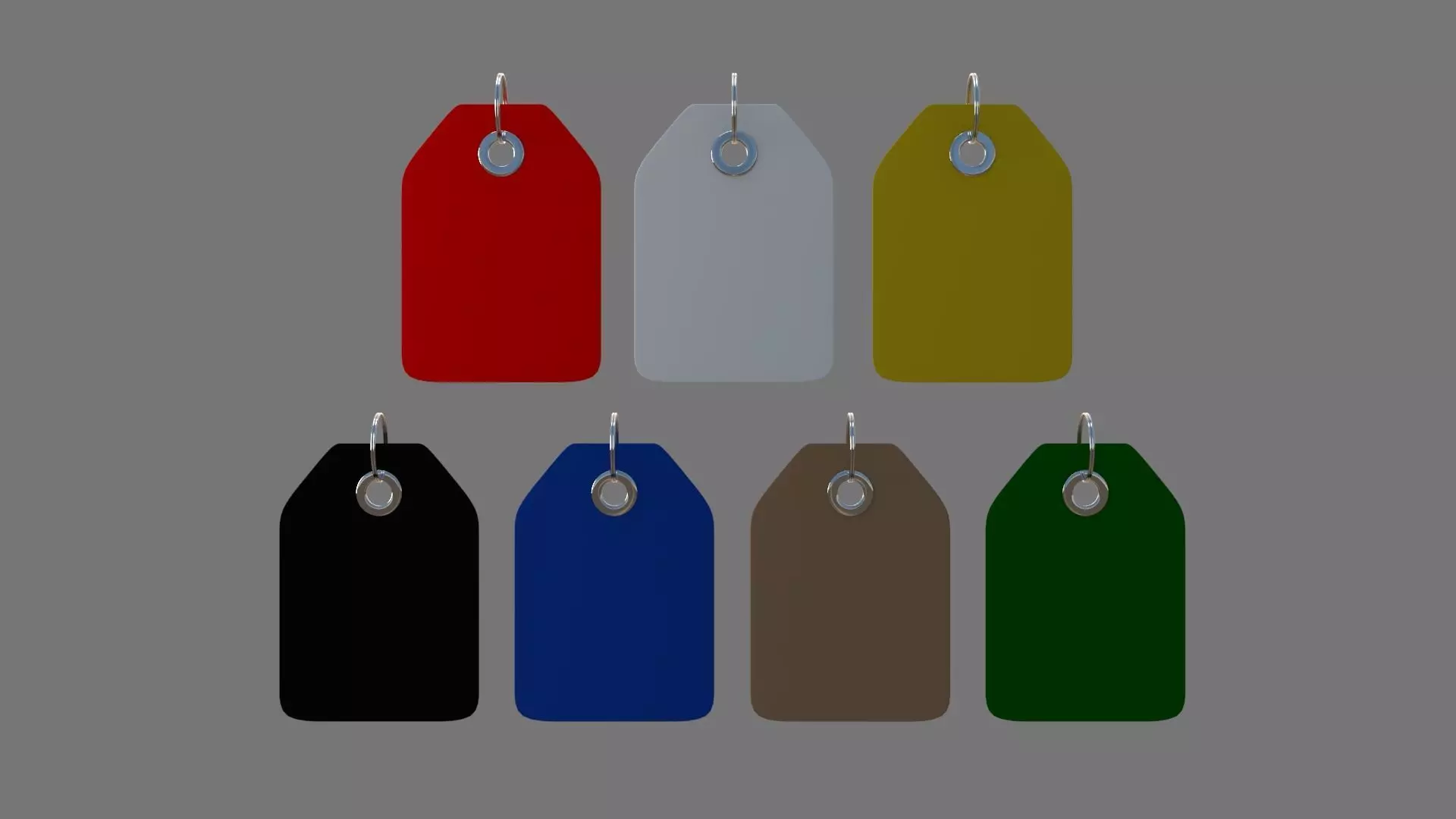 Price Tags collection of 7 3D model_0