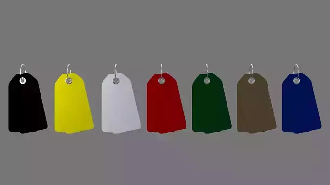 Price Tags double collection of 7 3D model