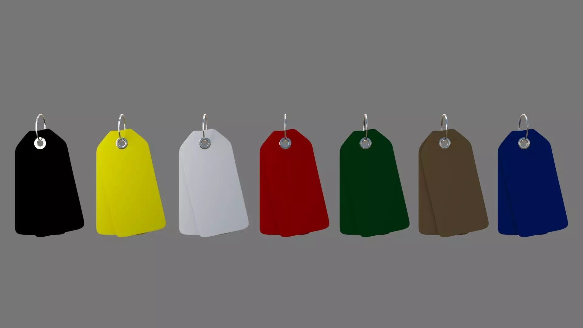 Price Tags double collection of 7 3D model_0