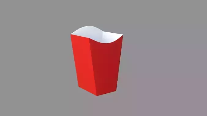 popcorn box 3D model