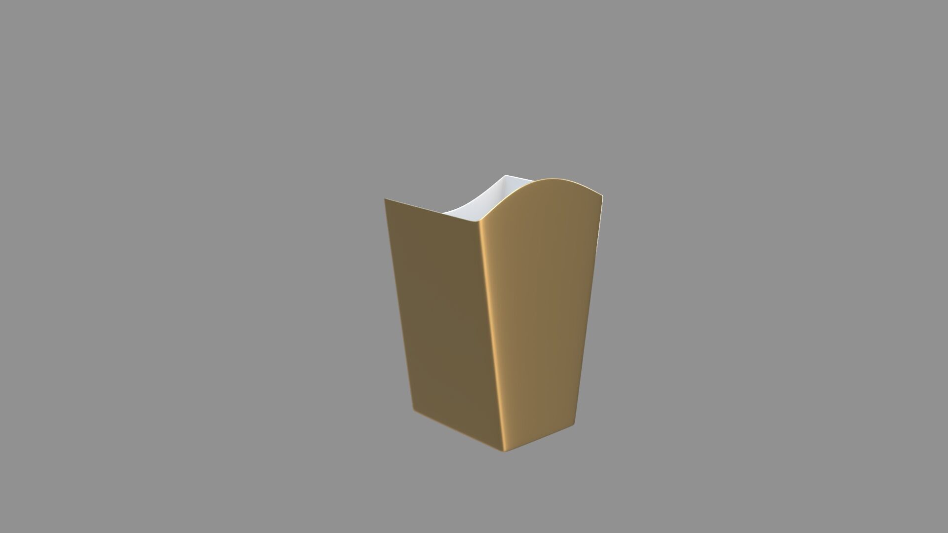 popcorn box golden 3D model_3