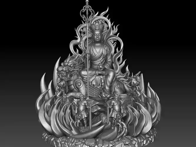 Bodhisattva 3D model