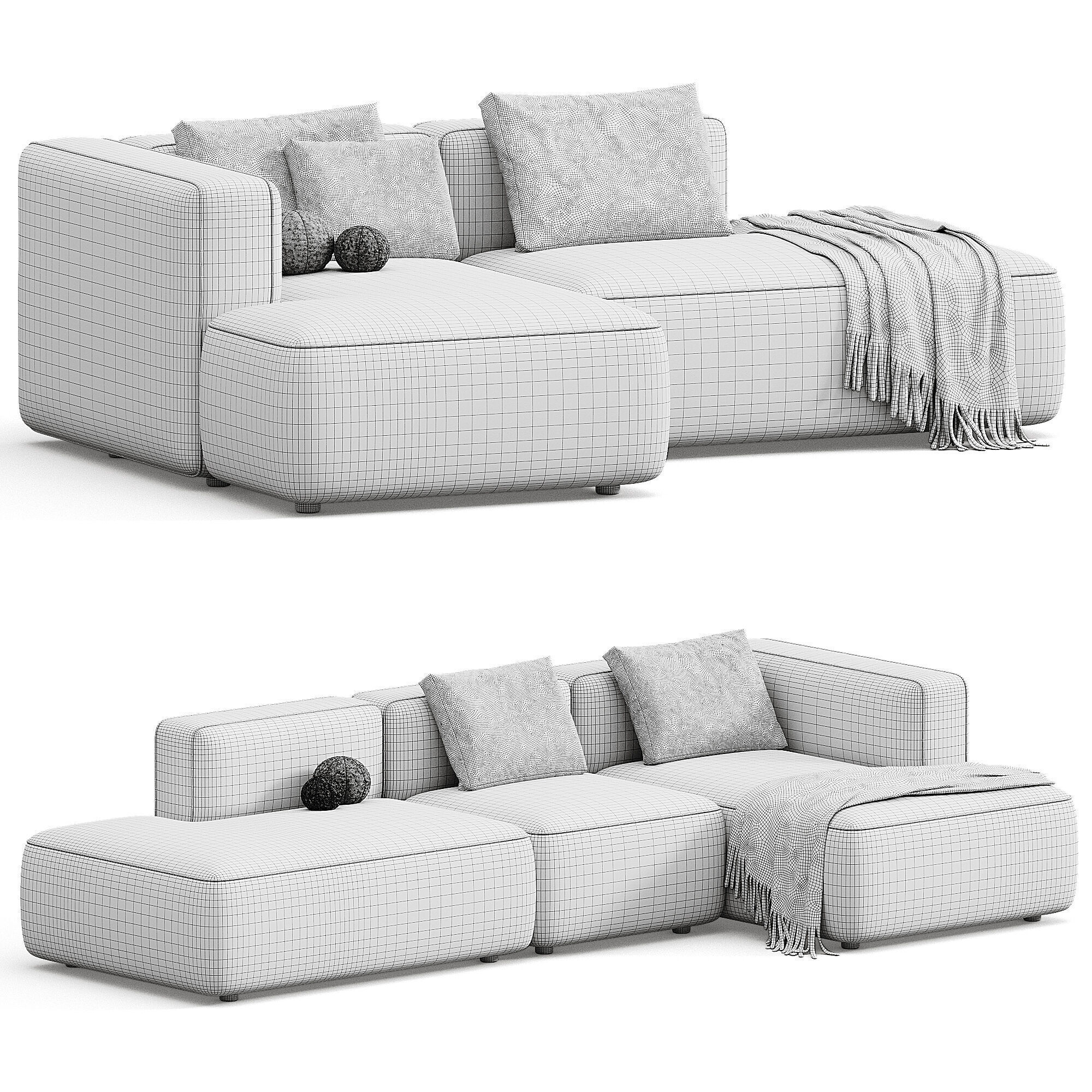 Basecamp open and sofa 3D model_5