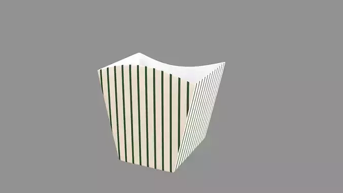 popcorn tub striped green