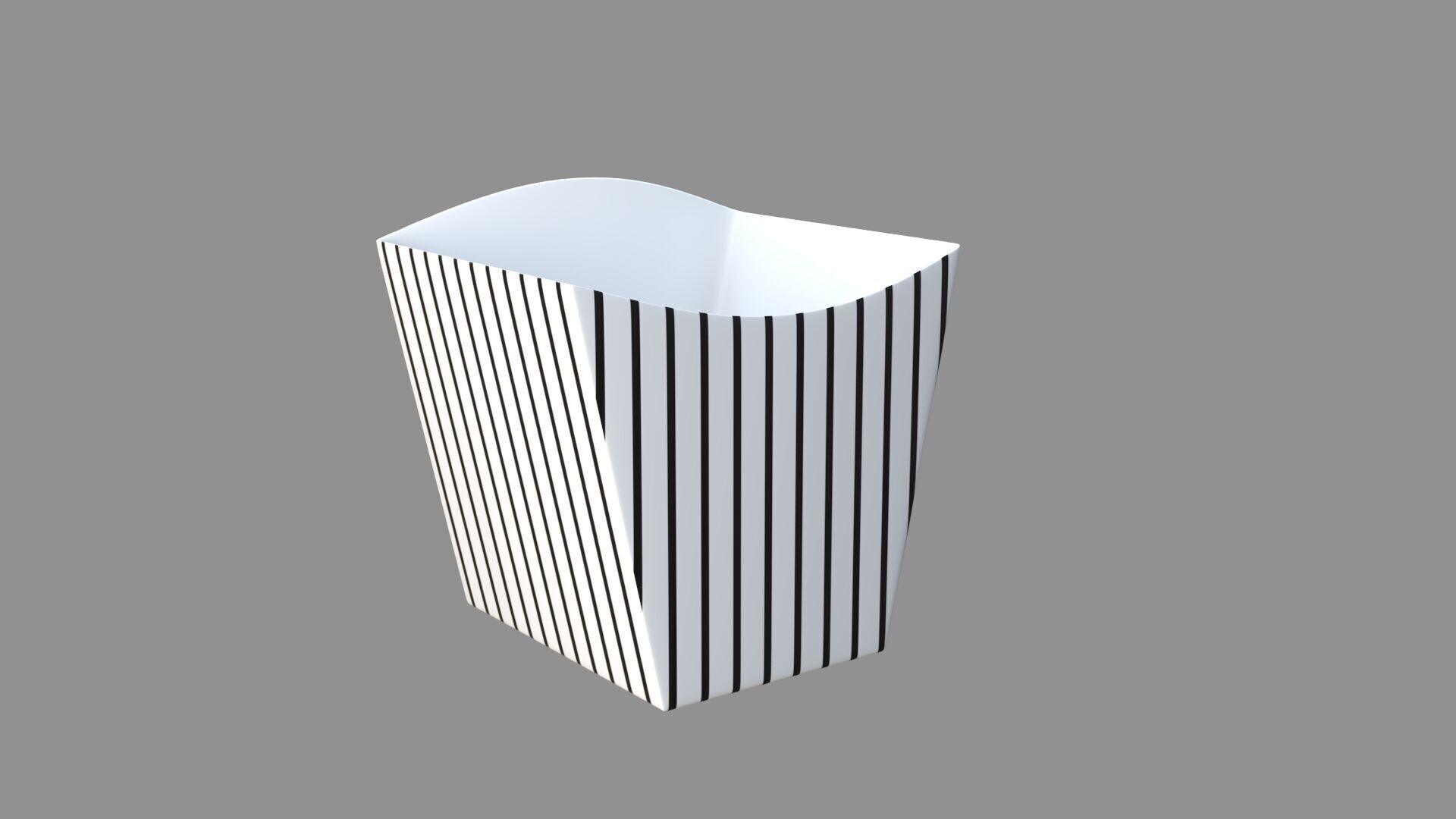 popcorn tub striped collection 3D model_19