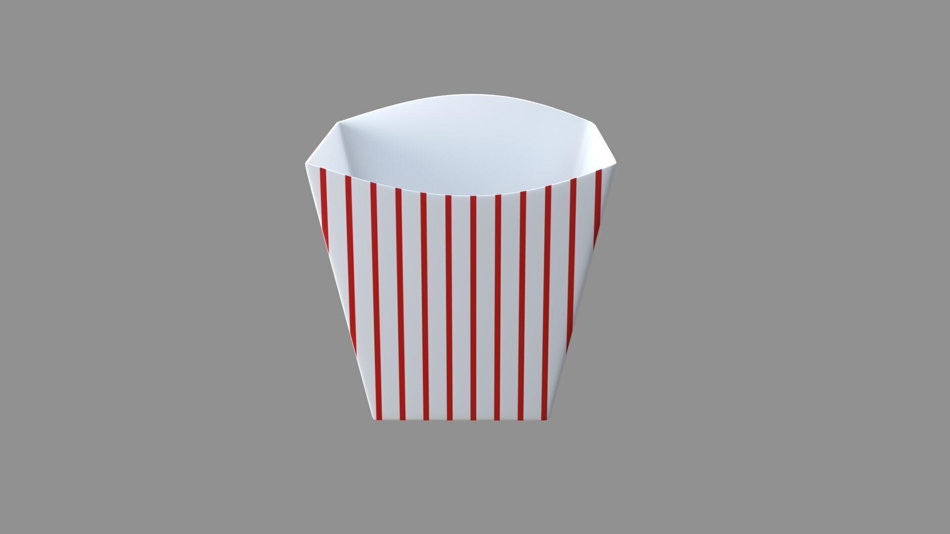 popcorn tub striped collection 3D model_4