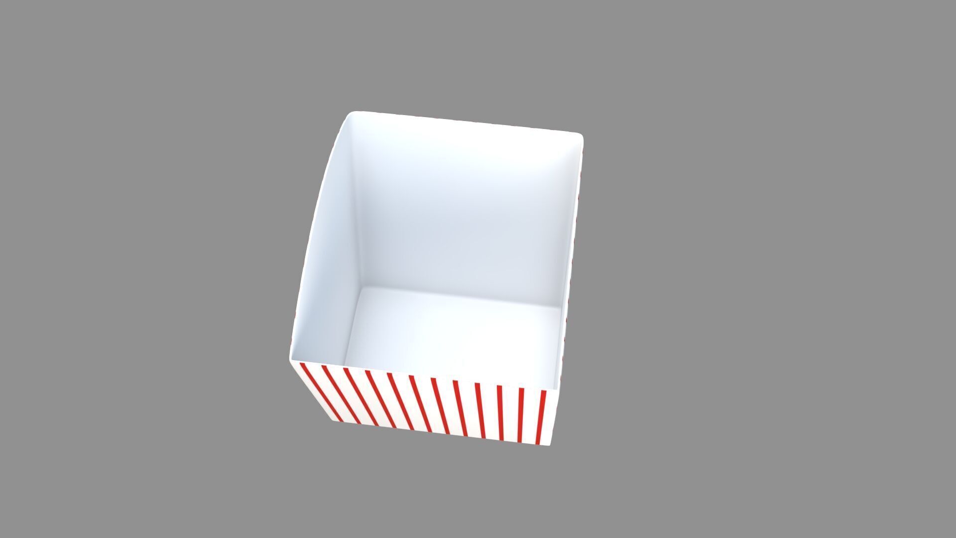 popcorn tub striped collection 3D model_2