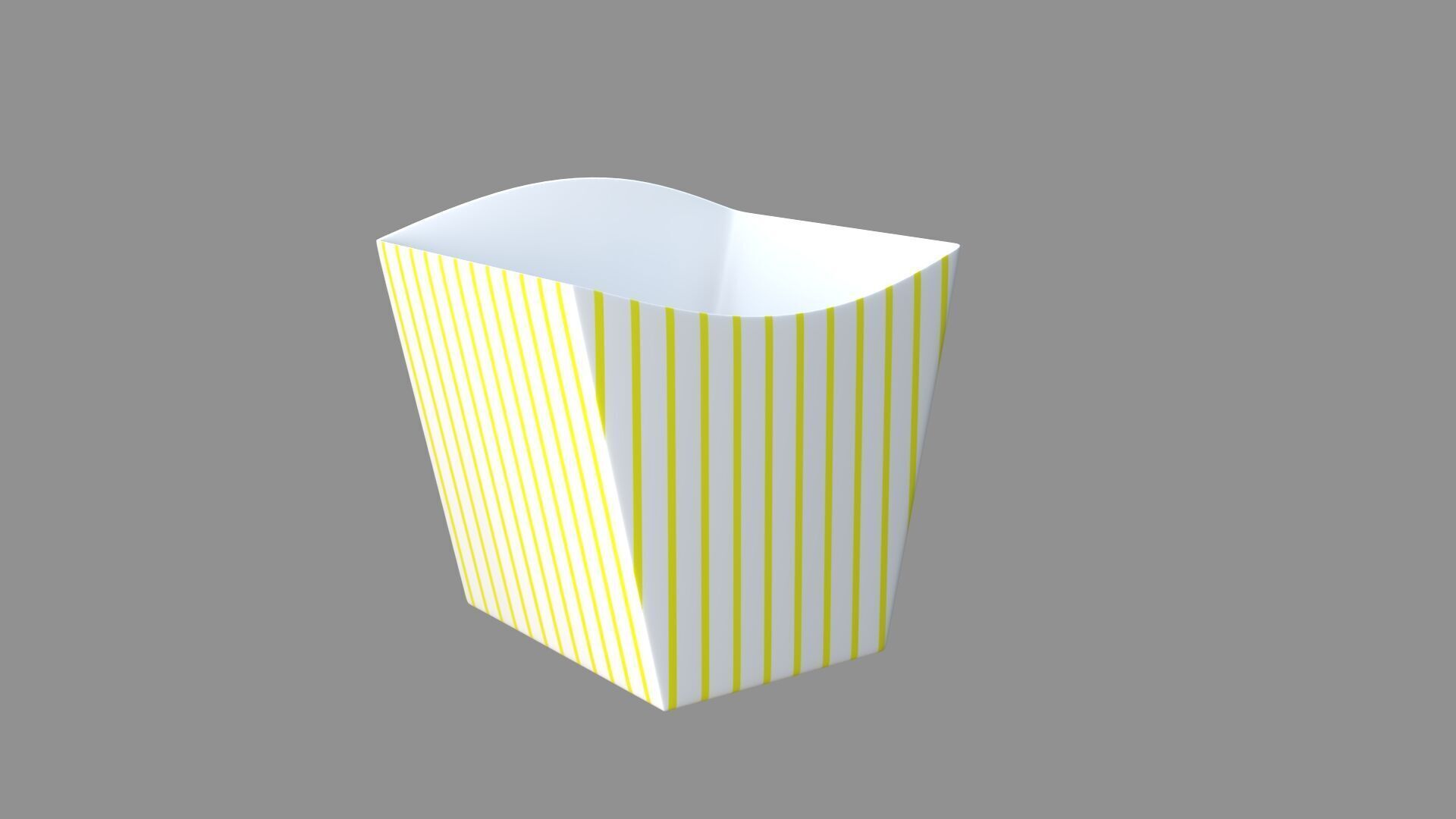 popcorn tub striped collection 3D model_8