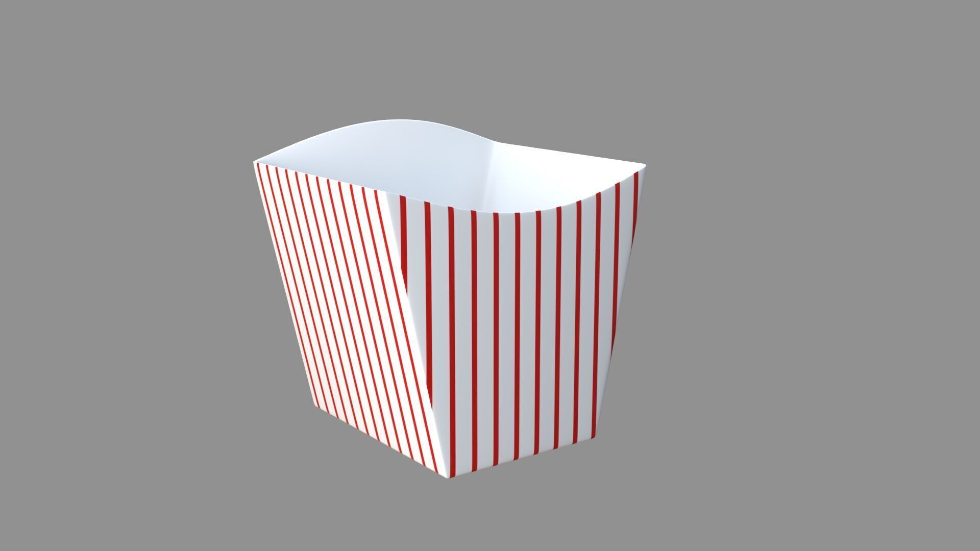 popcorn tub striped collection 3D model_3