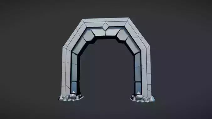 stone archway with angular stones