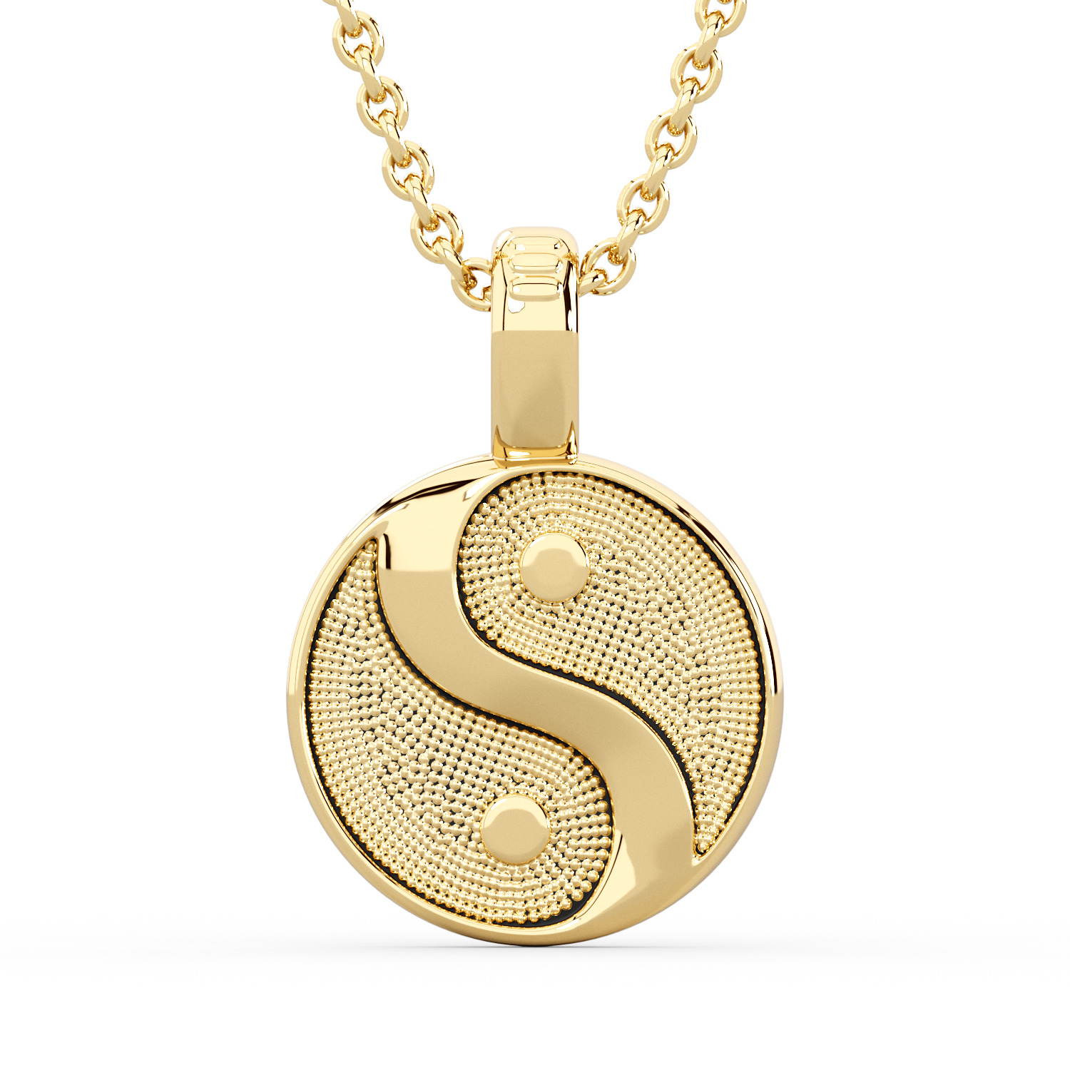 Yin-Yang Pendant 3D print model_3