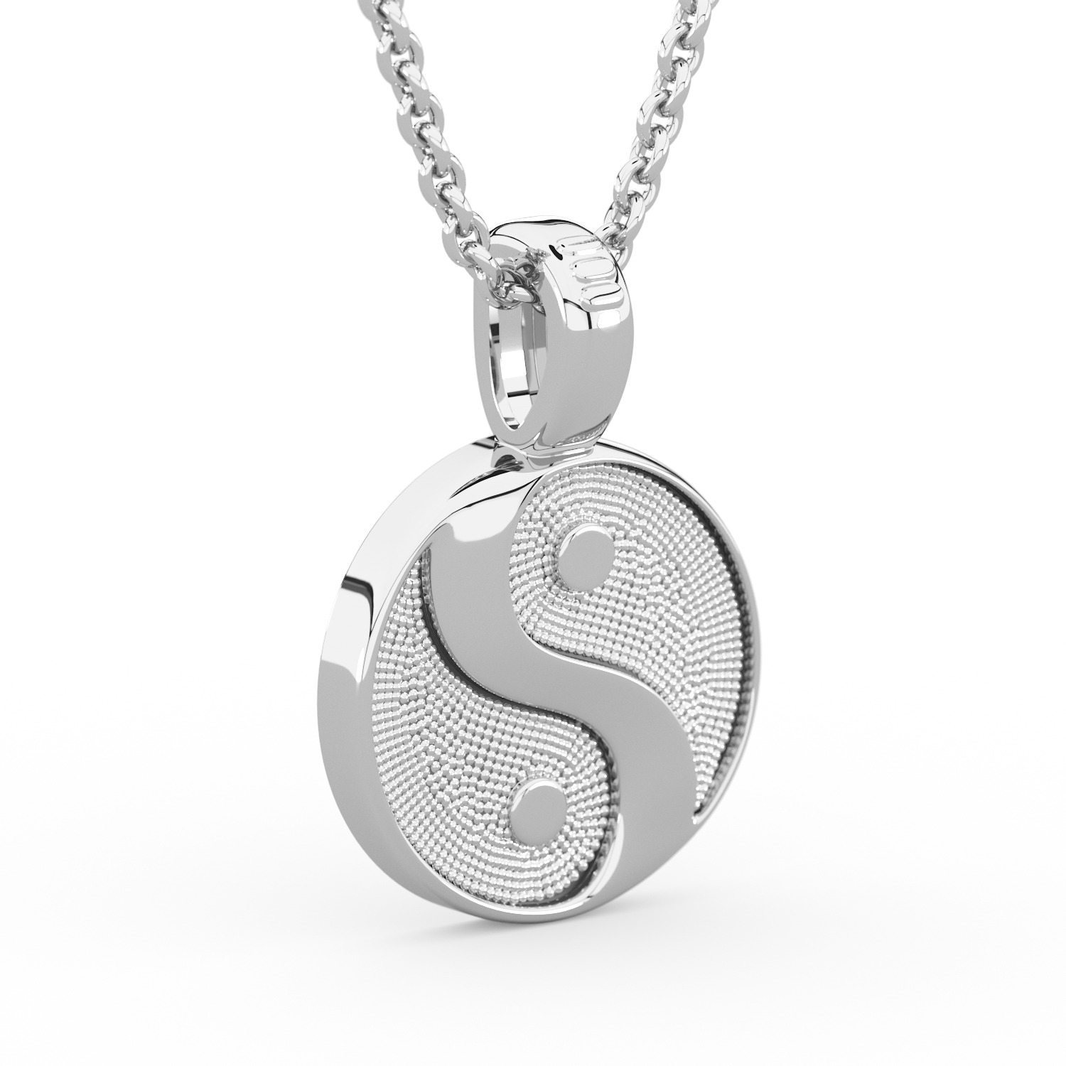 Yin-Yang Pendant 3D print model_2