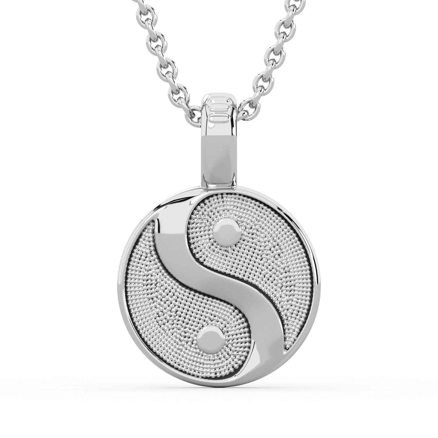 Yin-Yang Pendant 3D print model_4