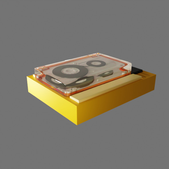 3D Cassette Tape 3D model_1