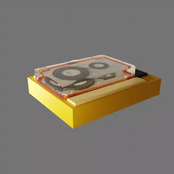 3D Cassette Tape 3D model_0