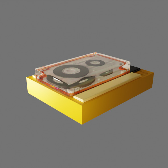 3D Cassette Tape 3D model_2