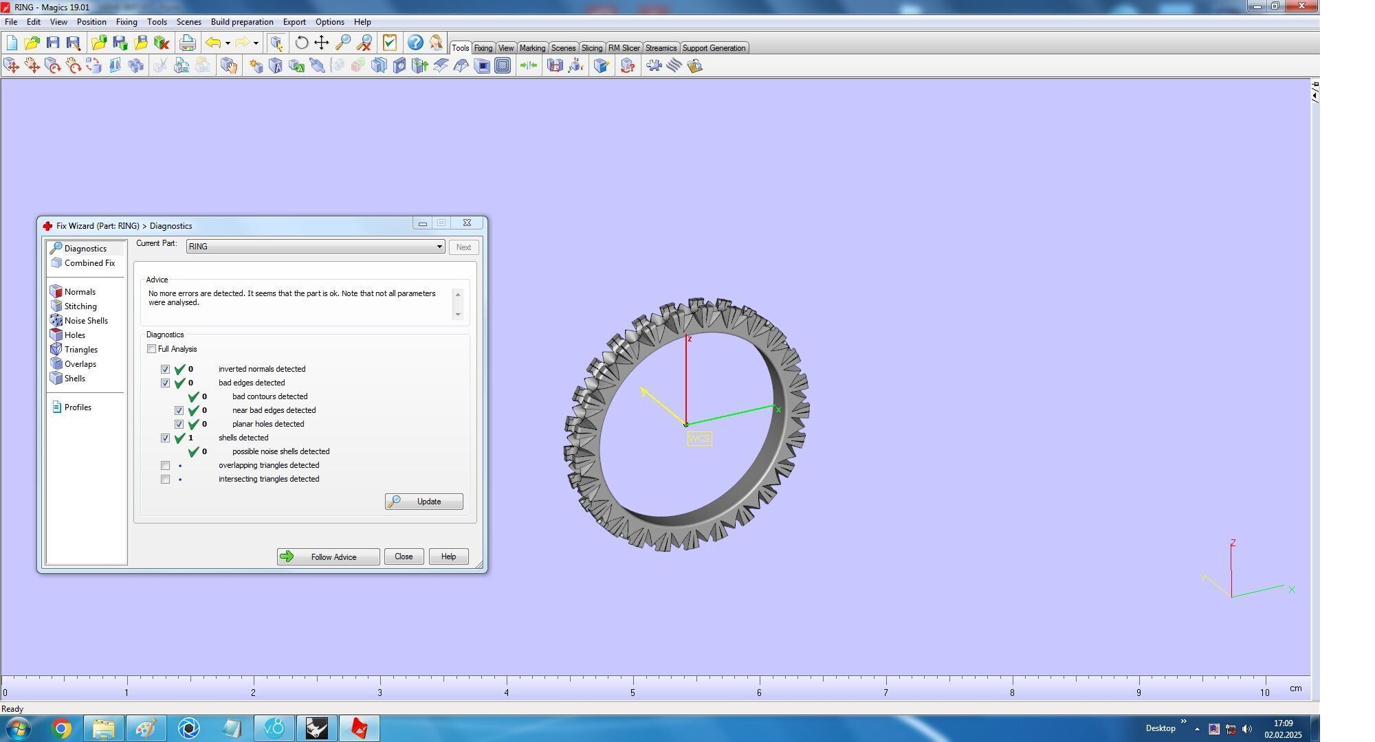 Eternity Ring With Fish Tail Setting Diamonds 3D print model_12