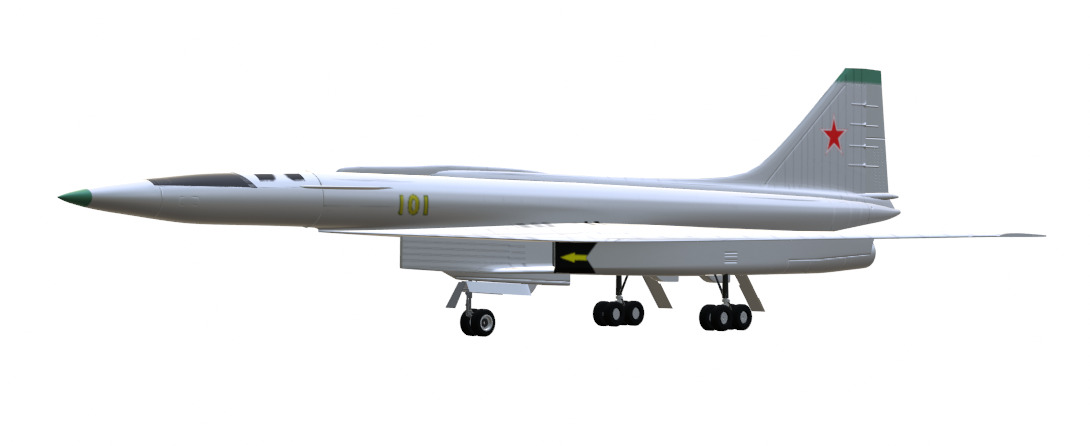 SUKHOI T-4 SOTKA - THE CARRIER KILLER - Low-poly 3D model_14