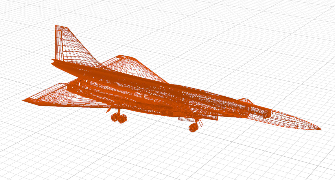 SUKHOI T-4 SOTKA - THE CARRIER KILLER - Low-poly 3D model_43