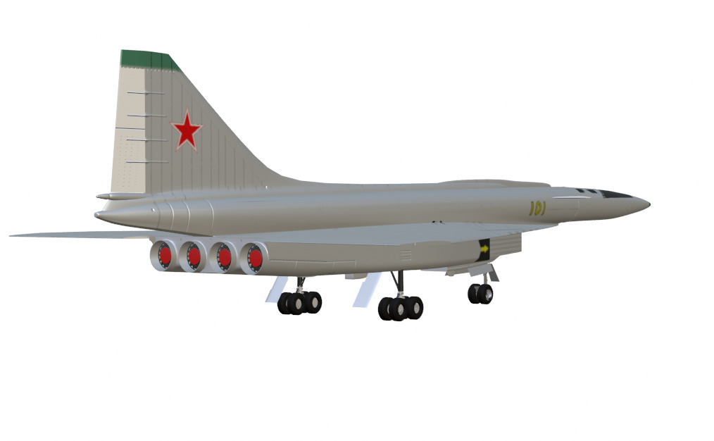SUKHOI T-4 SOTKA - THE CARRIER KILLER - Low-poly 3D model_24