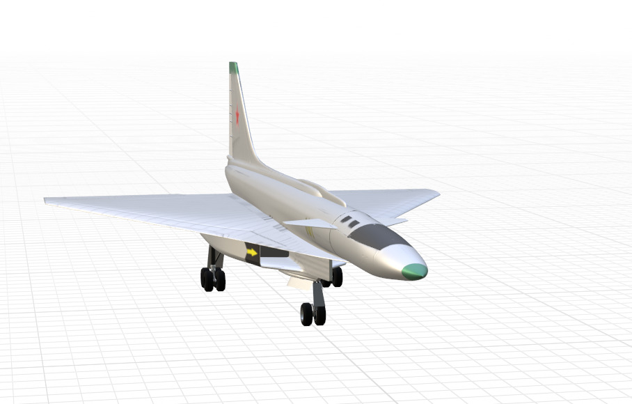 SUKHOI T-4 SOTKA - THE CARRIER KILLER - Low-poly 3D model_22
