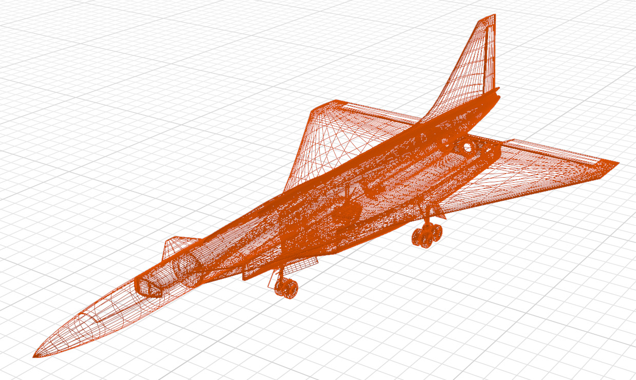 SUKHOI T-4 SOTKA - THE CARRIER KILLER - Low-poly 3D model_38