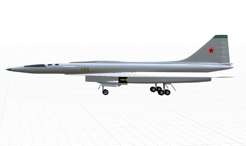 SUKHOI T-4 SOTKA - THE CARRIER KILLER - Low-poly 3D model_25