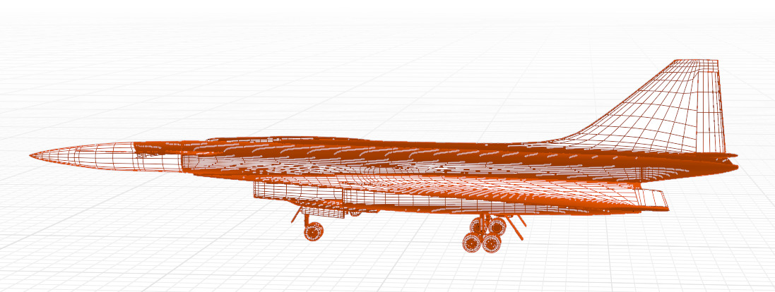 SUKHOI T-4 SOTKA - THE CARRIER KILLER - Low-poly 3D model_56