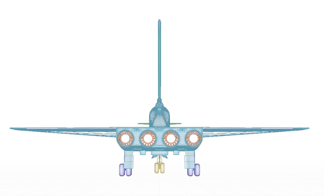 SUKHOI T-4 SOTKA - THE CARRIER KILLER - Low-poly 3D model_65
