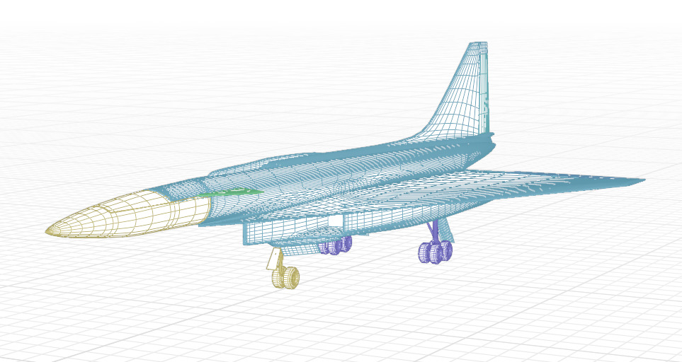 SUKHOI T-4 SOTKA - THE CARRIER KILLER - Low-poly 3D model_60