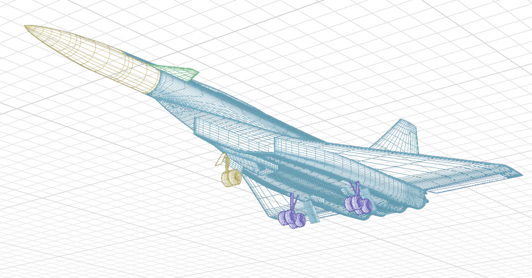SUKHOI T-4 SOTKA - THE CARRIER KILLER - Low-poly 3D model_64