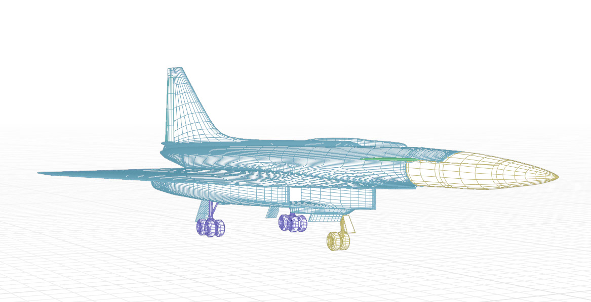SUKHOI T-4 SOTKA - THE CARRIER KILLER - Low-poly 3D model_63