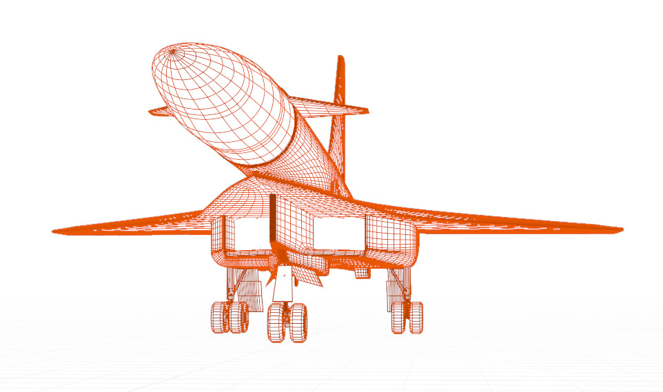 SUKHOI T-4 SOTKA - THE CARRIER KILLER - Low-poly 3D model_69