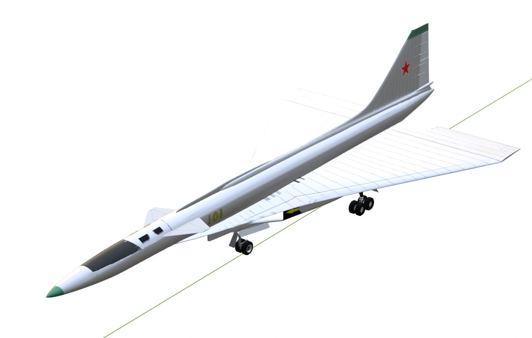 SUKHOI T-4 SOTKA - THE CARRIER KILLER - Low-poly 3D model_27