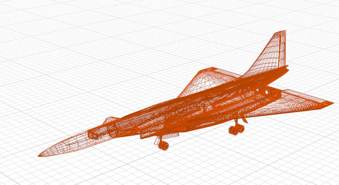 SUKHOI T-4 SOTKA - THE CARRIER KILLER - Low-poly 3D model_33
