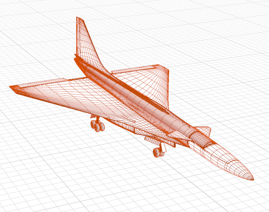 SUKHOI T-4 SOTKA - THE CARRIER KILLER - Low-poly 3D model_73