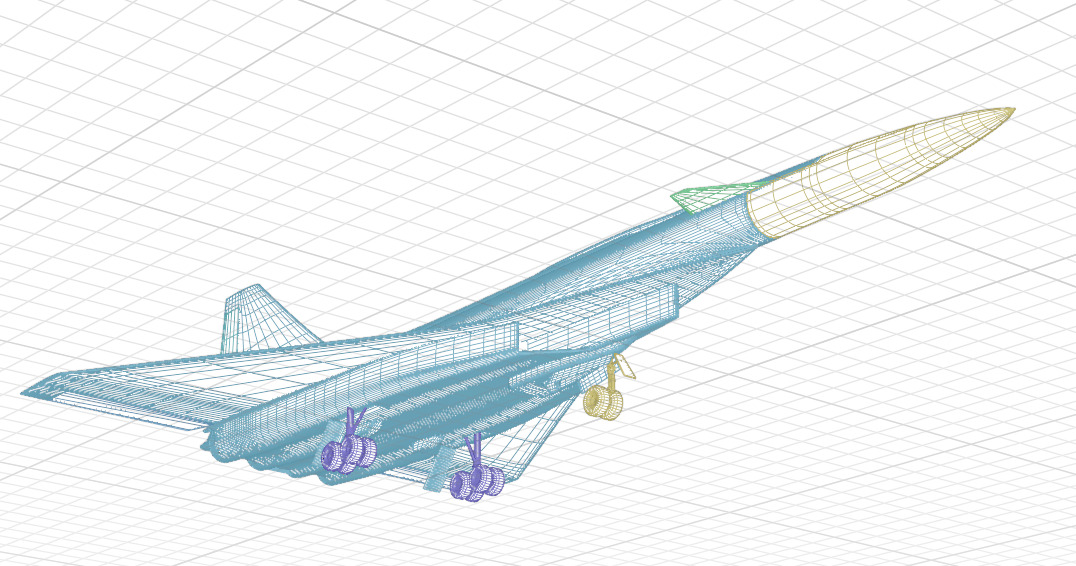 SUKHOI T-4 SOTKA - THE CARRIER KILLER - Low-poly 3D model_58