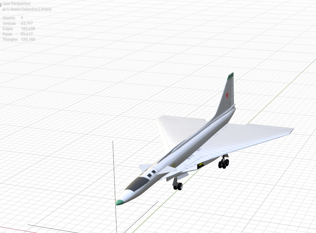 SUKHOI T-4 SOTKA - THE CARRIER KILLER - Low-poly 3D model_11