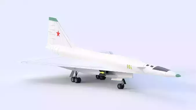 SUKHOI T-4 SOTKA - THE CARRIER KILLER - Low-poly 3D model