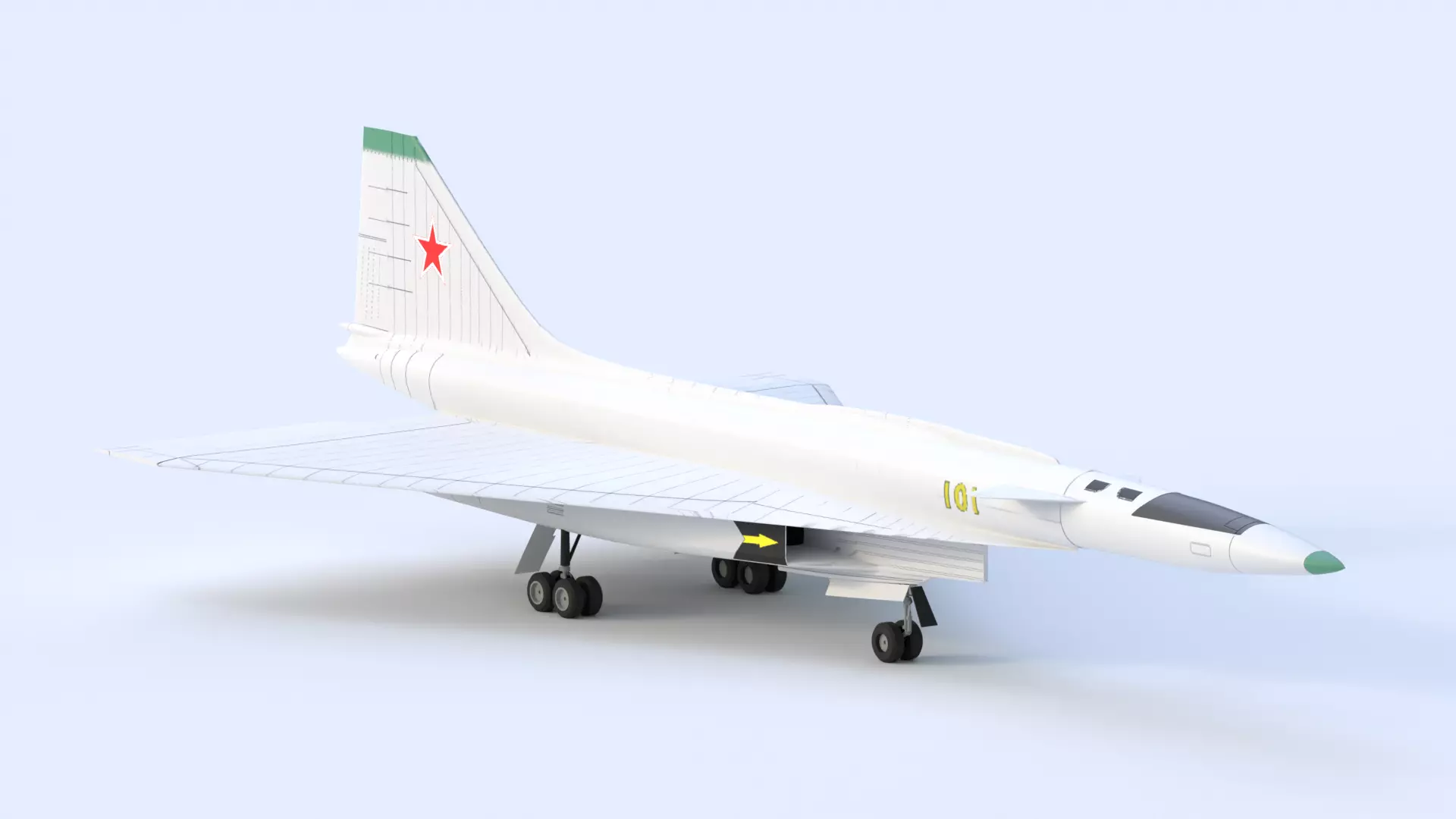 SUKHOI T-4 SOTKA - THE CARRIER KILLER - Low-poly 3D model_0